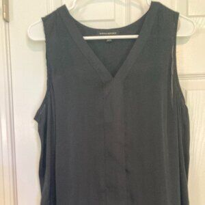 Black satin Banana Republic sleeveless top M